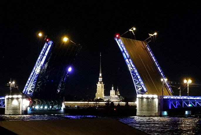 Lever des ponts - Saint Pétersbourg