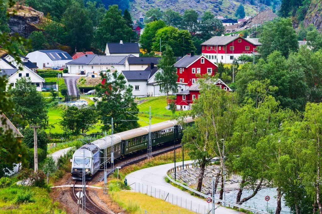 La Norvège en train