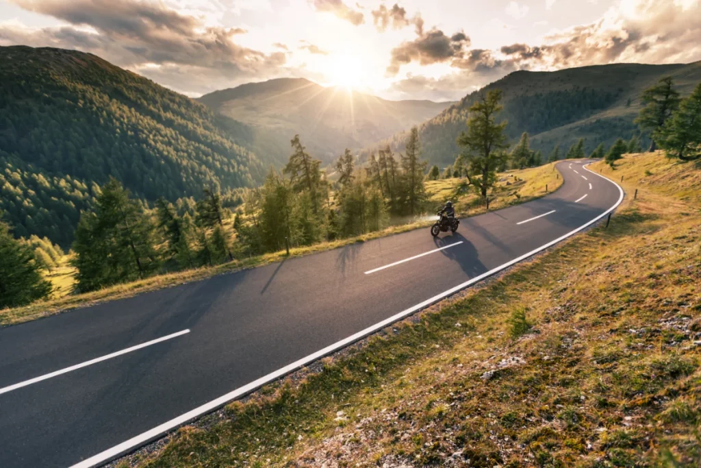 Ride moto en montagne