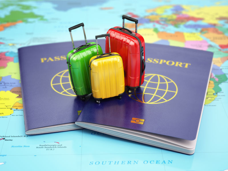 Passeports et valises