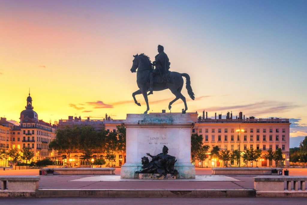 Place Bellecour à Lyon