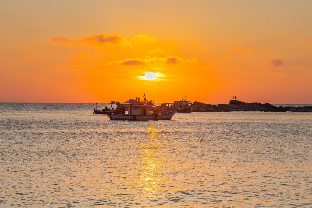 Piriac-sur-Mer au coucher du soleil